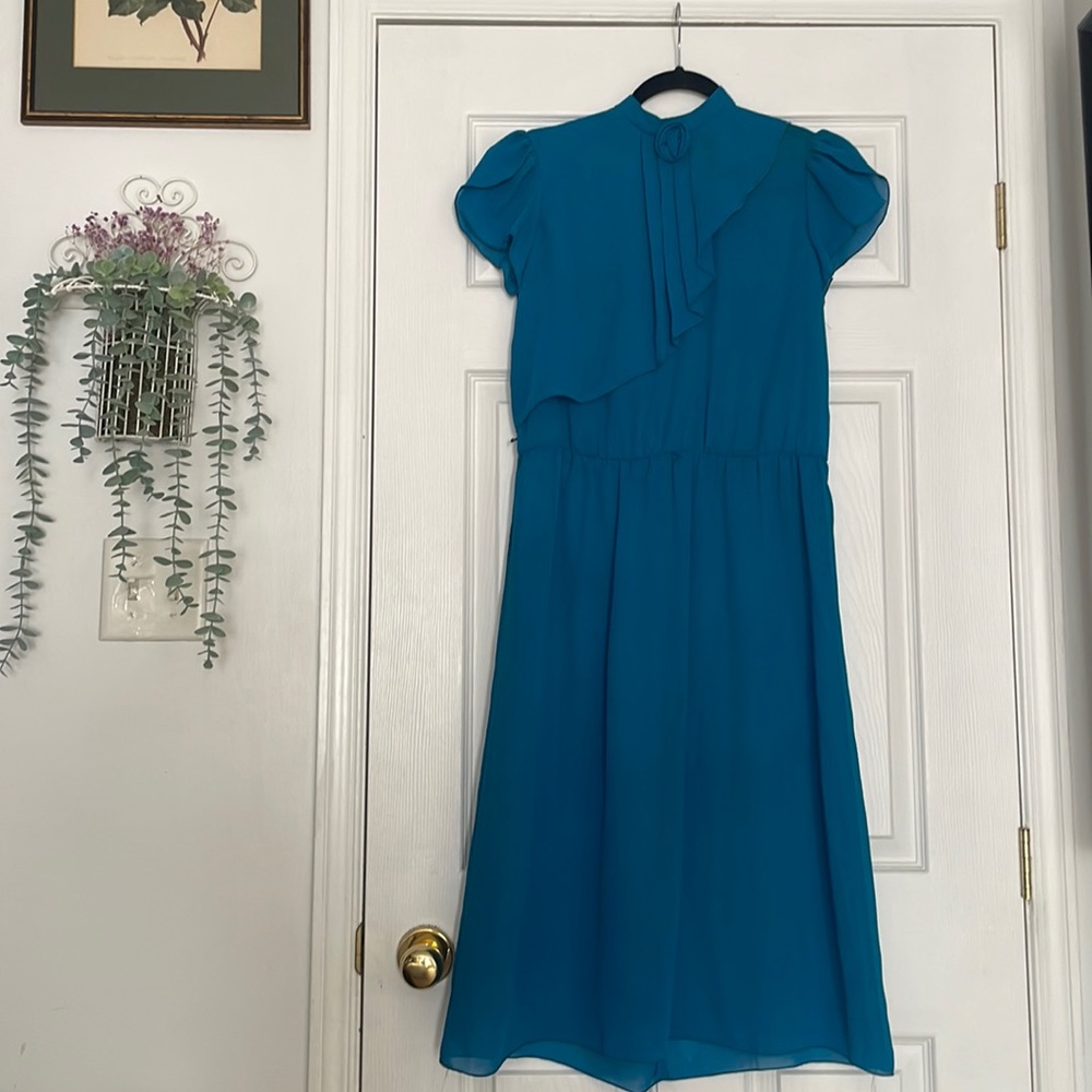 Vintage 1960s Blue Dress with Union Label